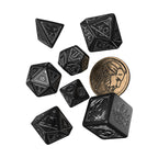Produktbild Witcher - Geralt RPG tärningsset 7-delat med samlarmynt av varg
