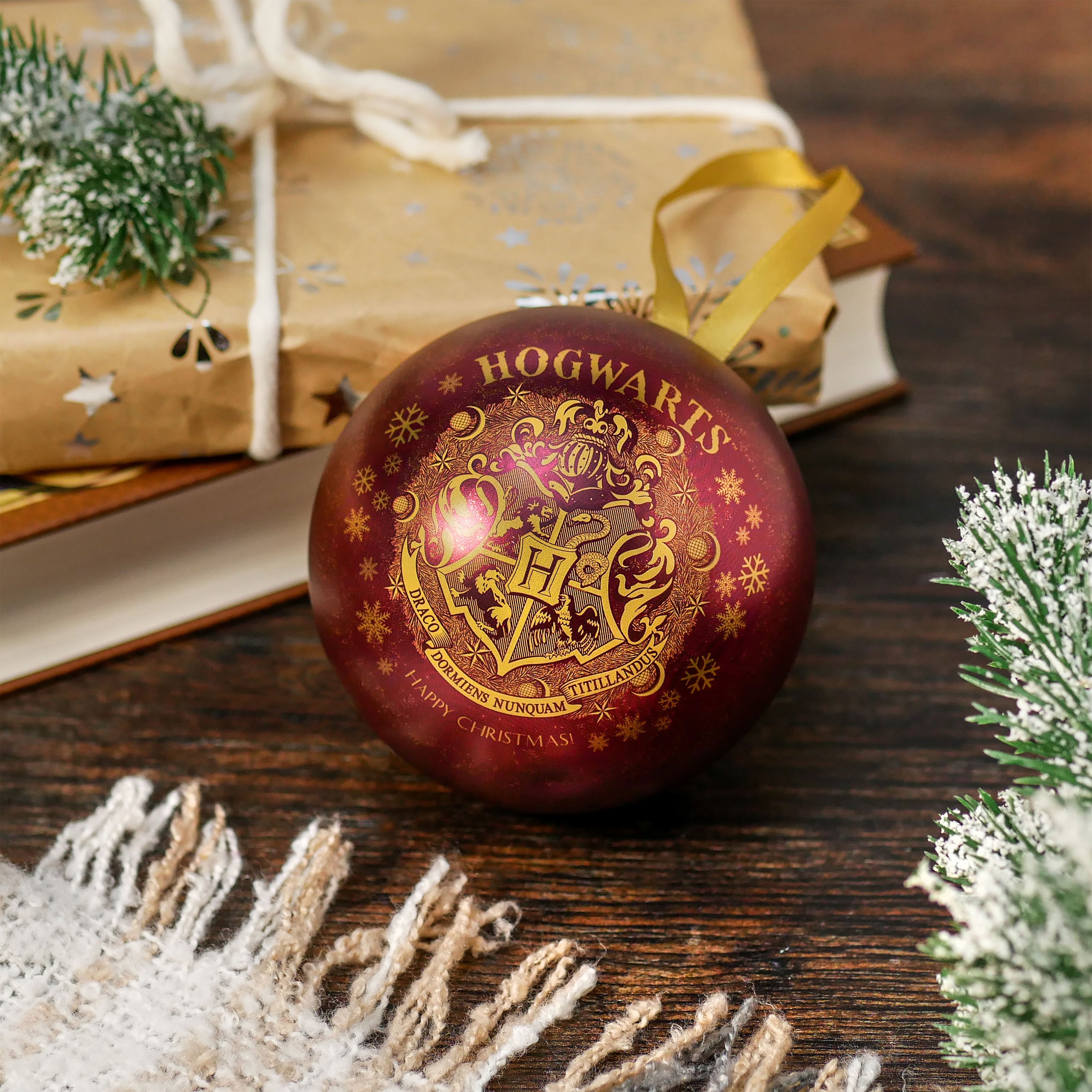Produktbild Harry Potter - Hogwarts julgranskula med halsband