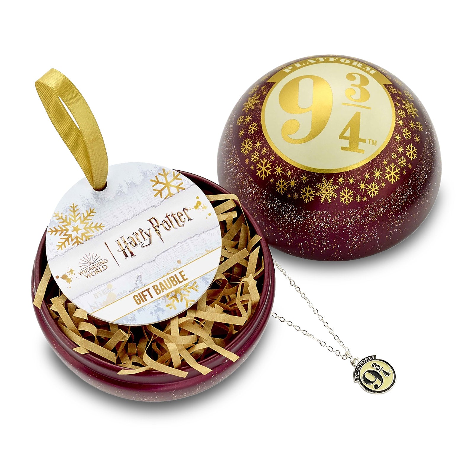 Produktbild Harry Potter - Julgranskula med Halsband Plattform 9 3/4