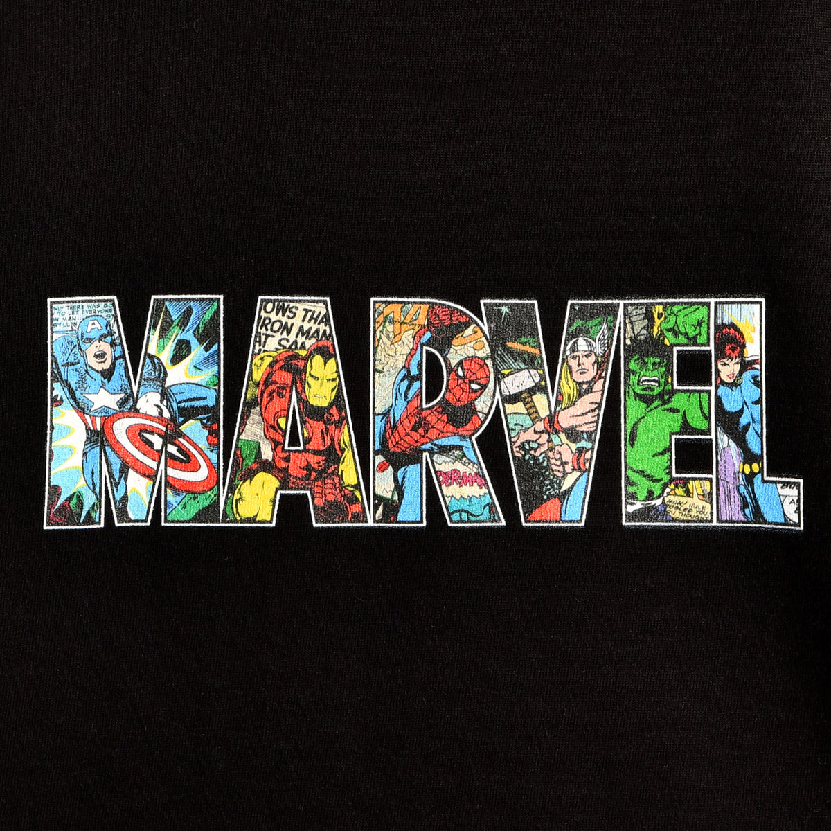 Produktbild Marvel - Comic Logo T-shirt för barn svart
