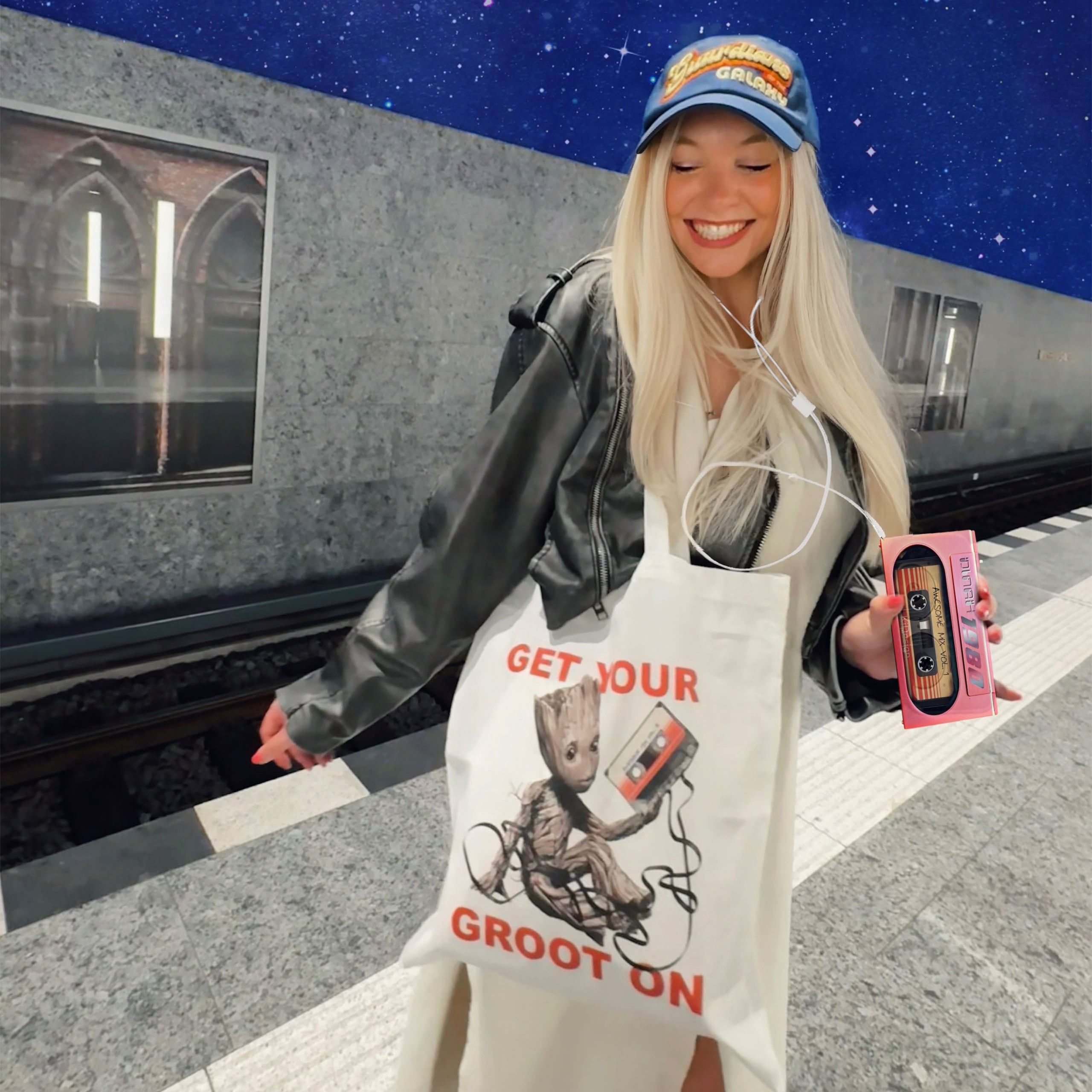 Produktbild Guardians of the Galaxy - Get Your Groot On tygpåse