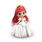 Produktbild Ariel - Den lilla sjöjungfrun i vit klänning Q Posket Figur 7 cm Version E