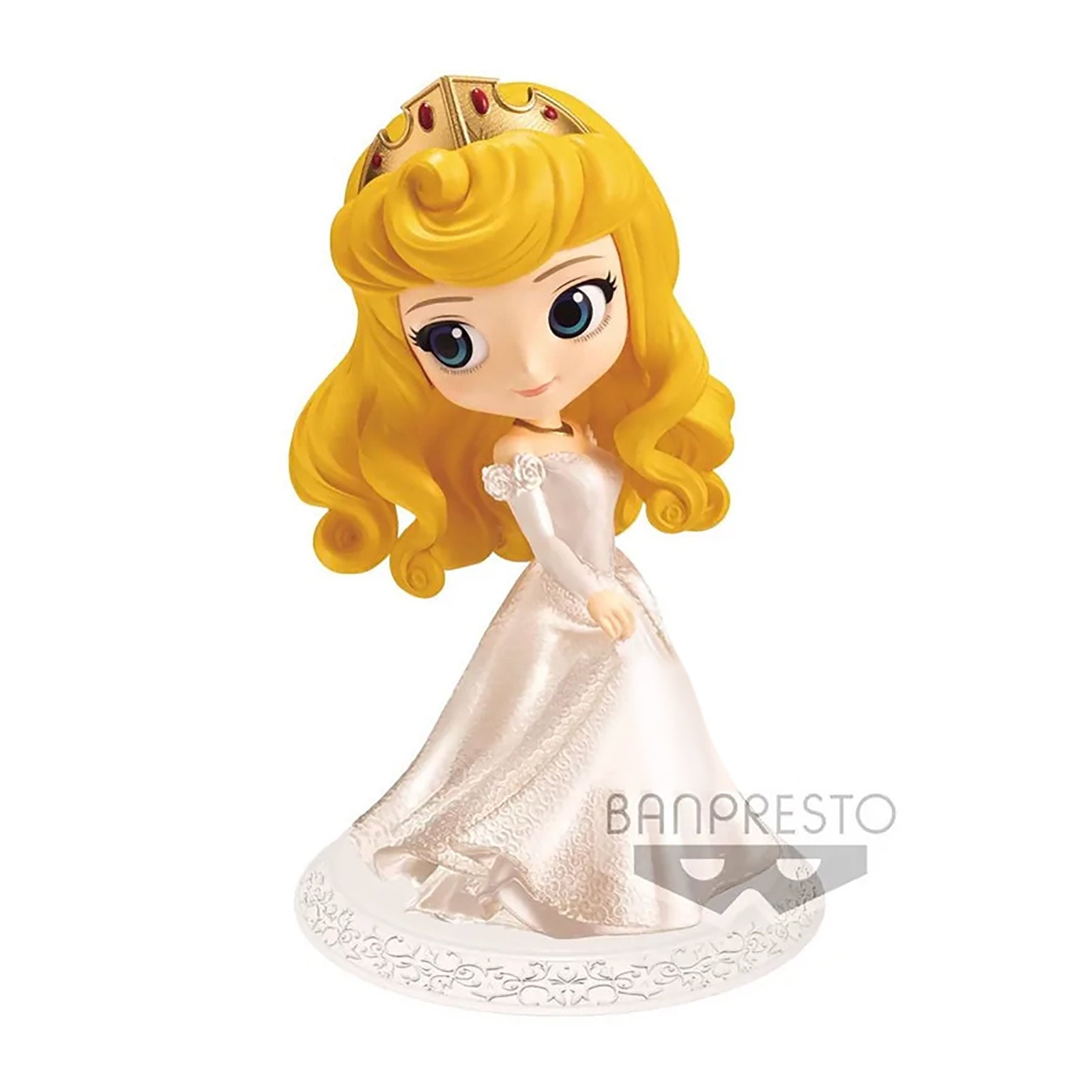 Produktbild Törnrosa - Prinsessan Aurora i vit klänning Q Posket Figur Version A