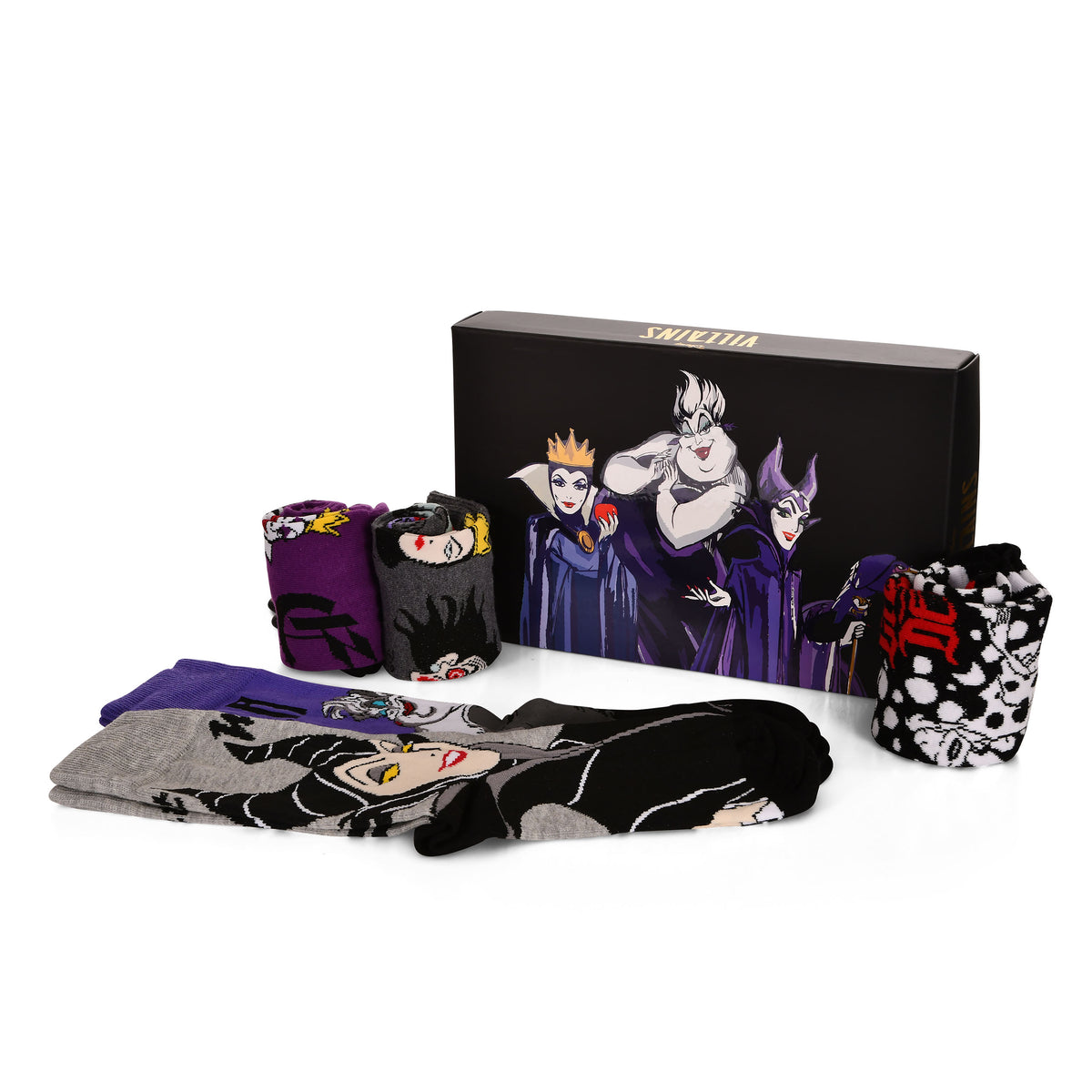 Produktbild Disney Villains Strumpor 5-pack
