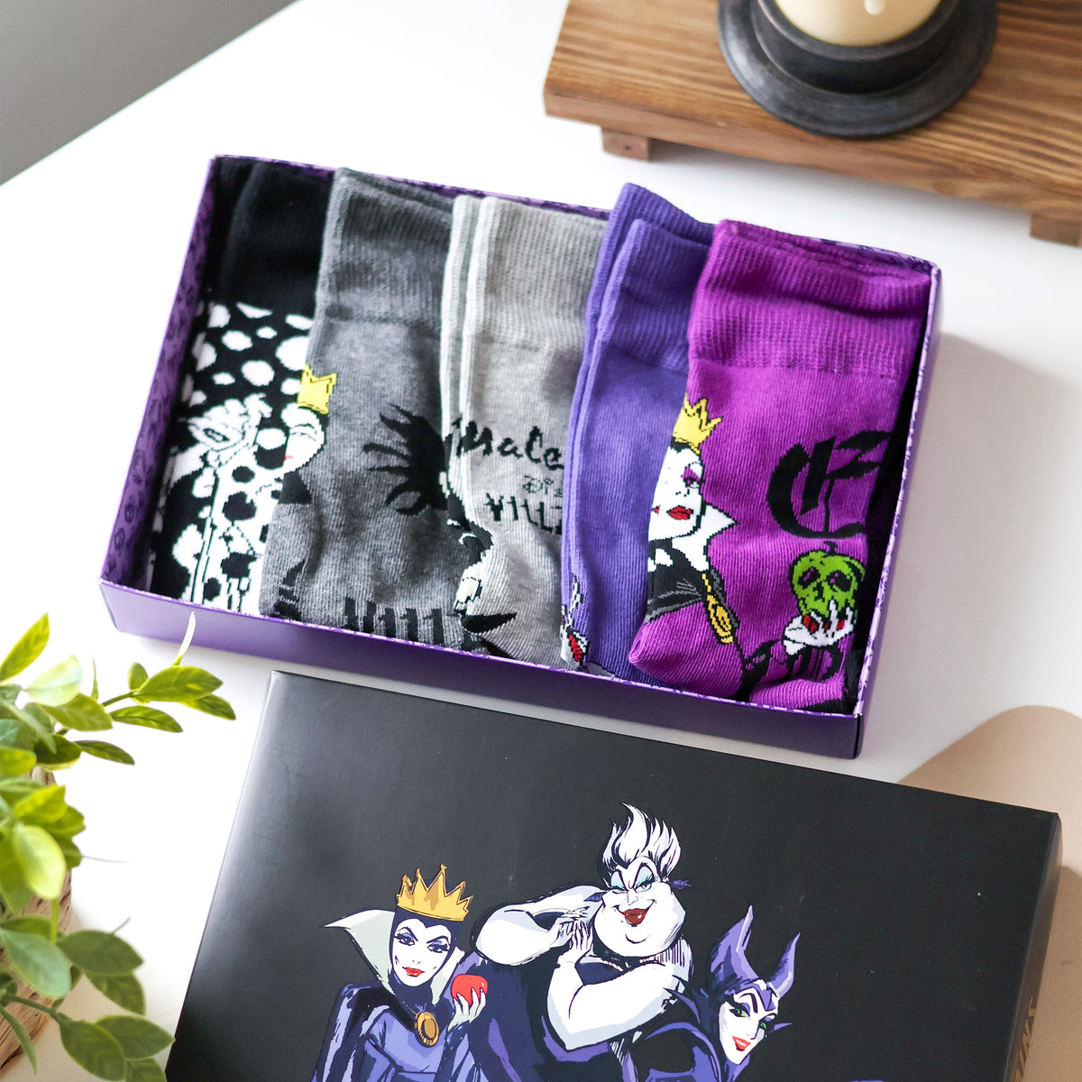 Produktbild Disney Villains Strumpor 5-pack