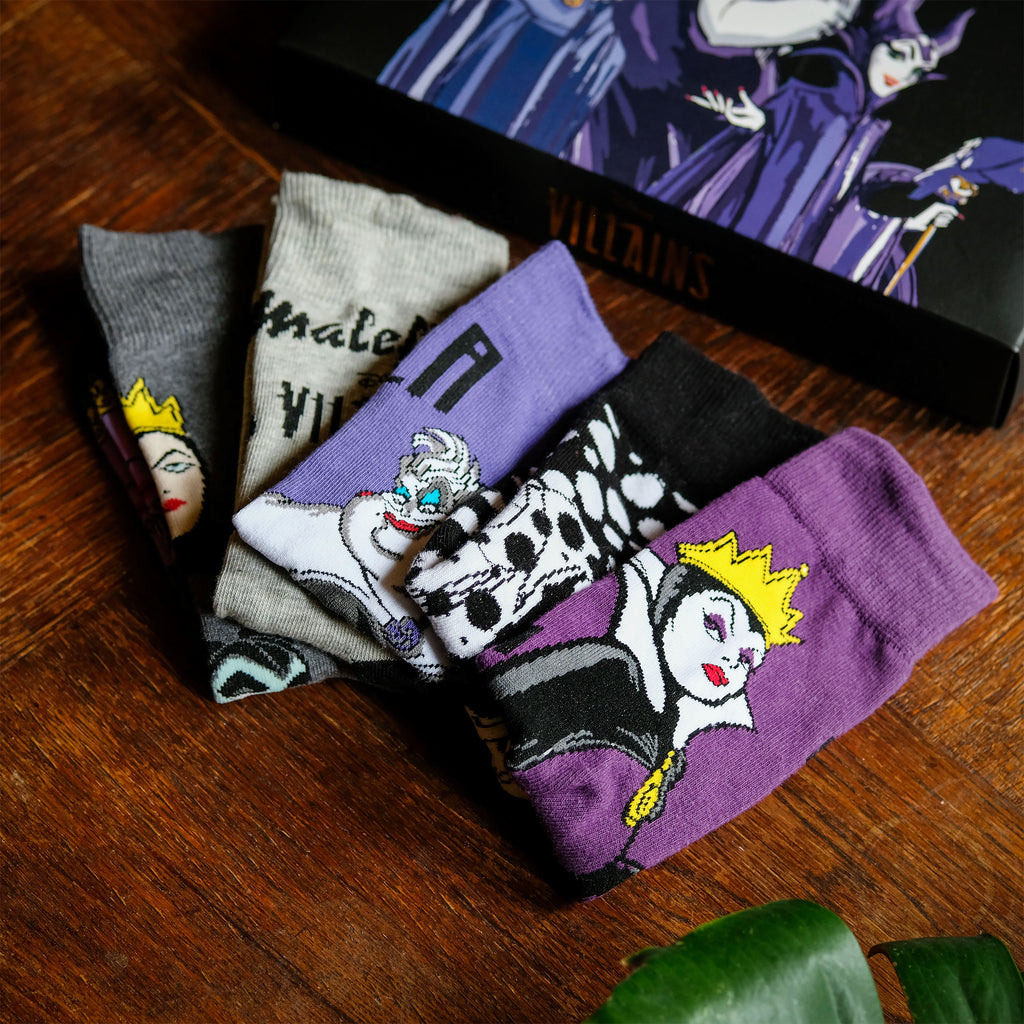 Produktbild Disney Villains Strumpor 5-pack