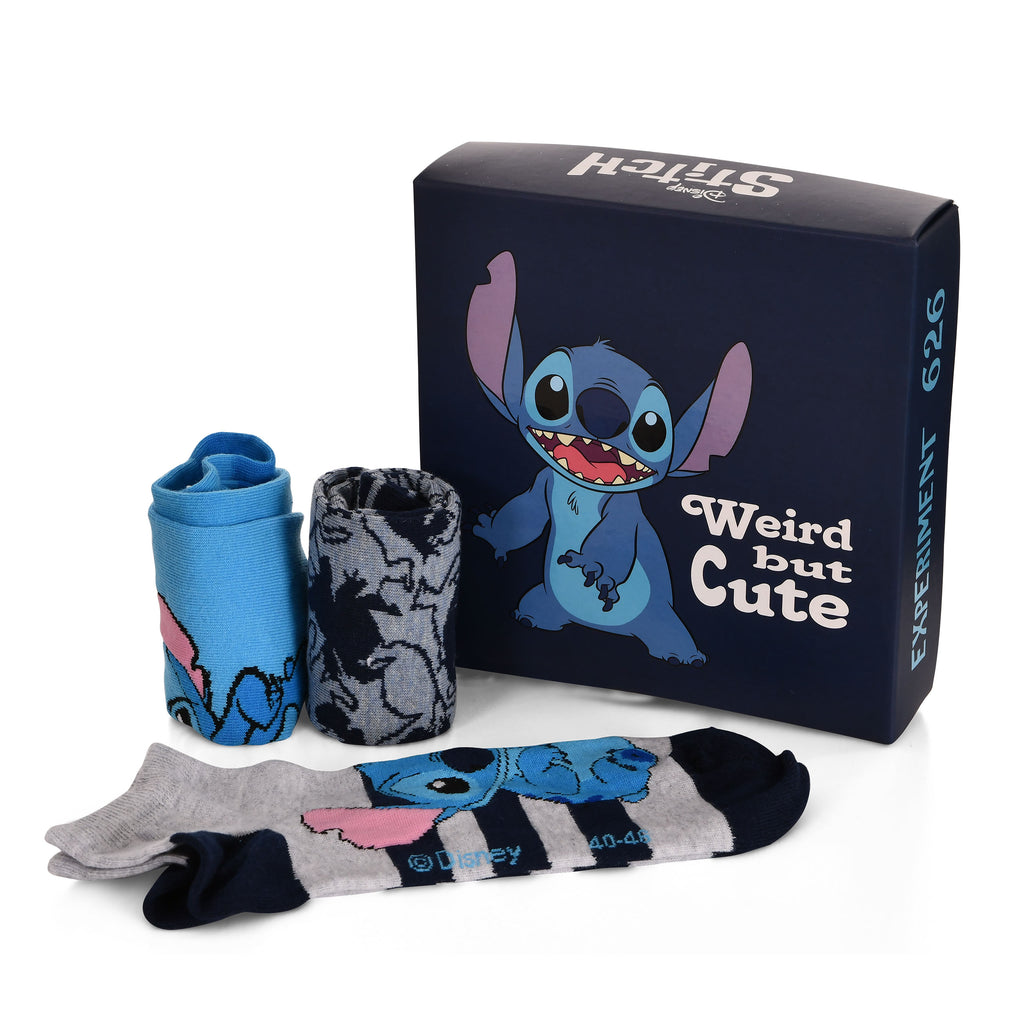 Produktbild Lilo & Stitch Sneakersstrumpor 3-pack