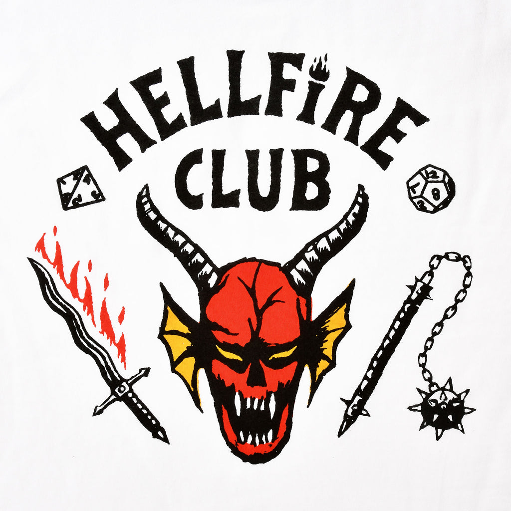 Produktbild Stranger Things - Hellfire Club Logo T-shirt vit