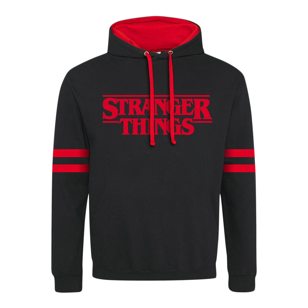 Produktbild Stranger Things - Logotyp Huvtröja svart