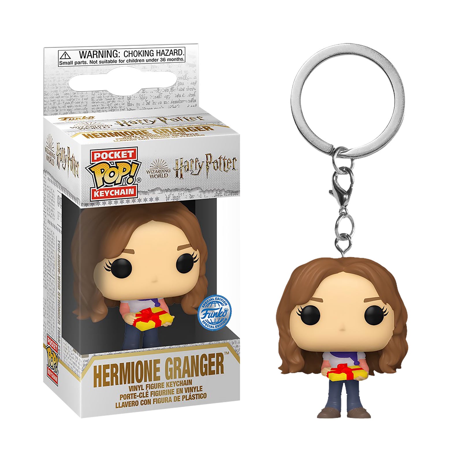Produktbild Hermine Holiday Funko Pop Nyckelring - Harry Potter