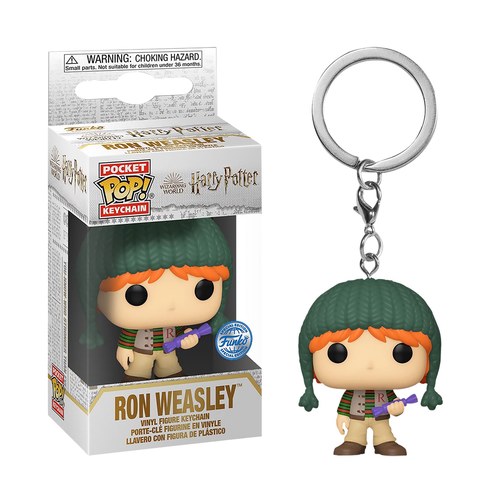 Produktbild Ron Holiday Funko Pop nyckelring - Harry Potter