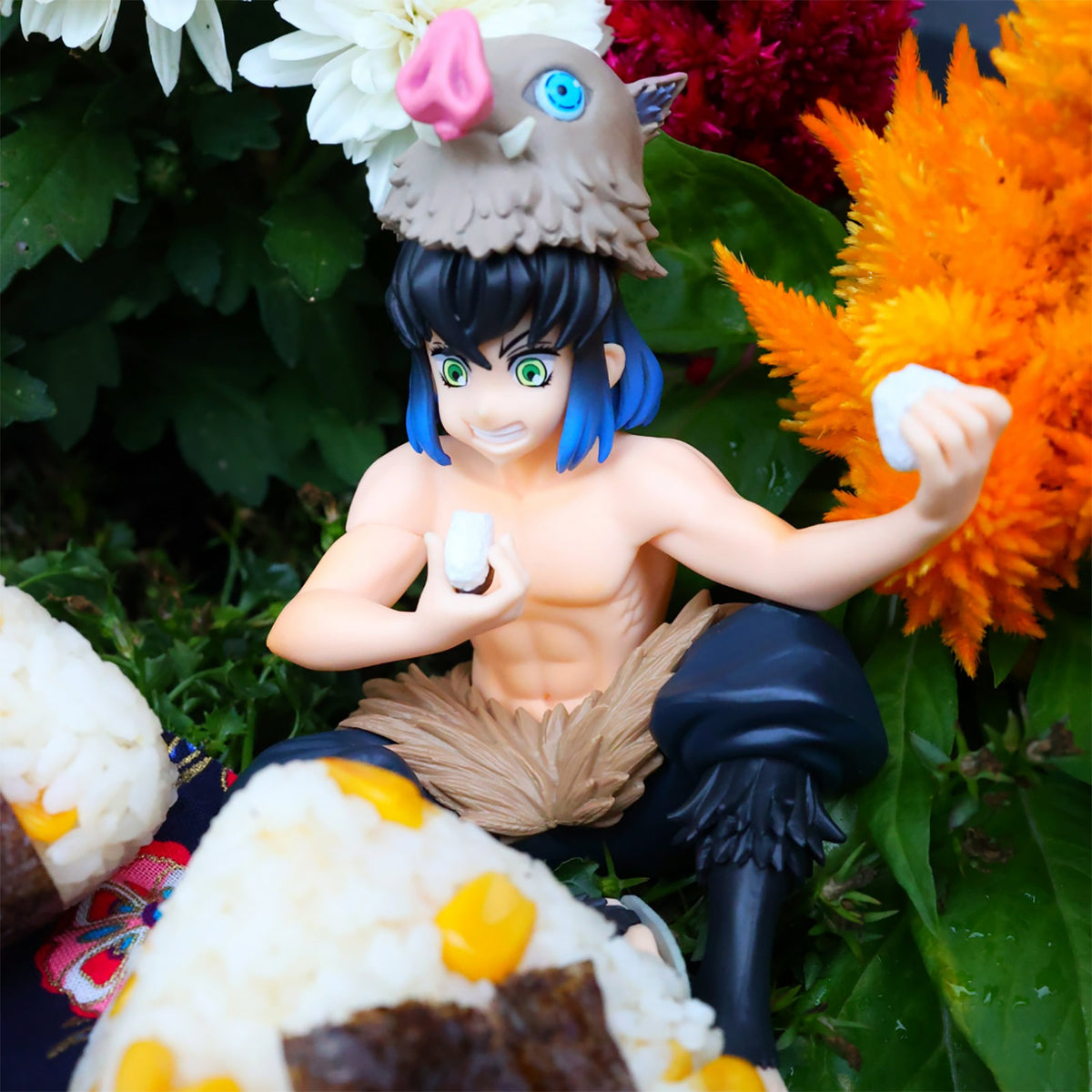 Produktbild Demon Slayer - Inosuke Hashibira med mask figur