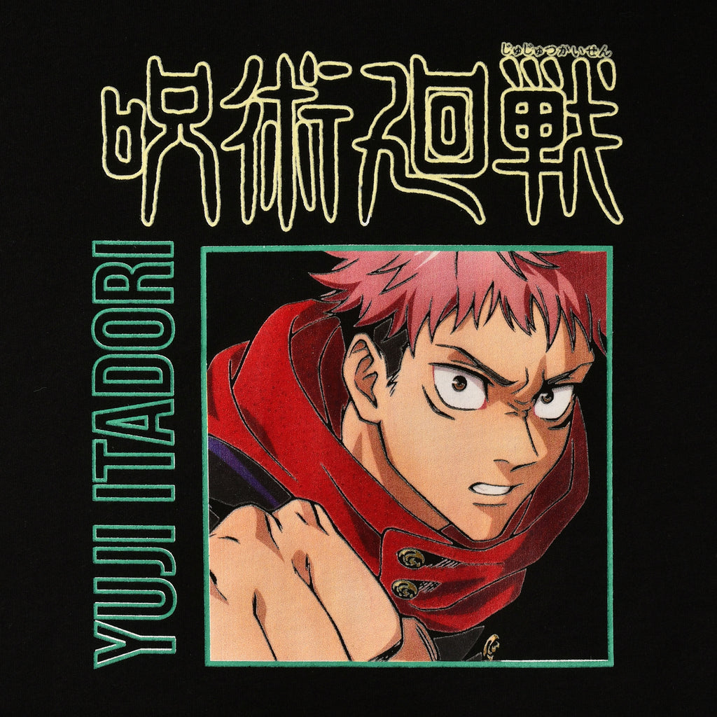 Produktbild Jujutsu Kaisen - Yuji Itadori huvtröja svart