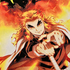 Produktbild Demon Slayer - Rengoku T-shirt svart