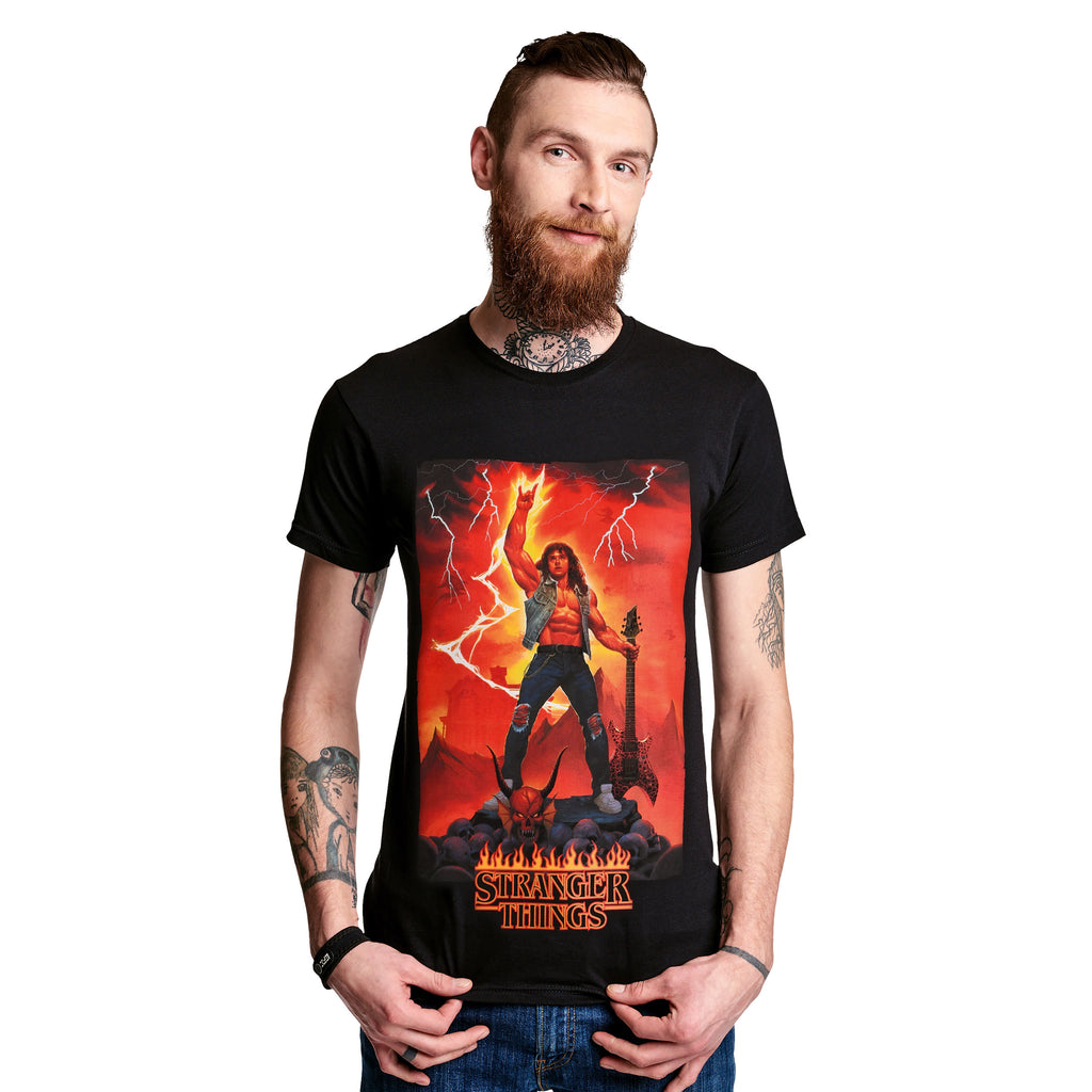 Produktbild Stranger Things - Eddie Rocks T-shirt svart