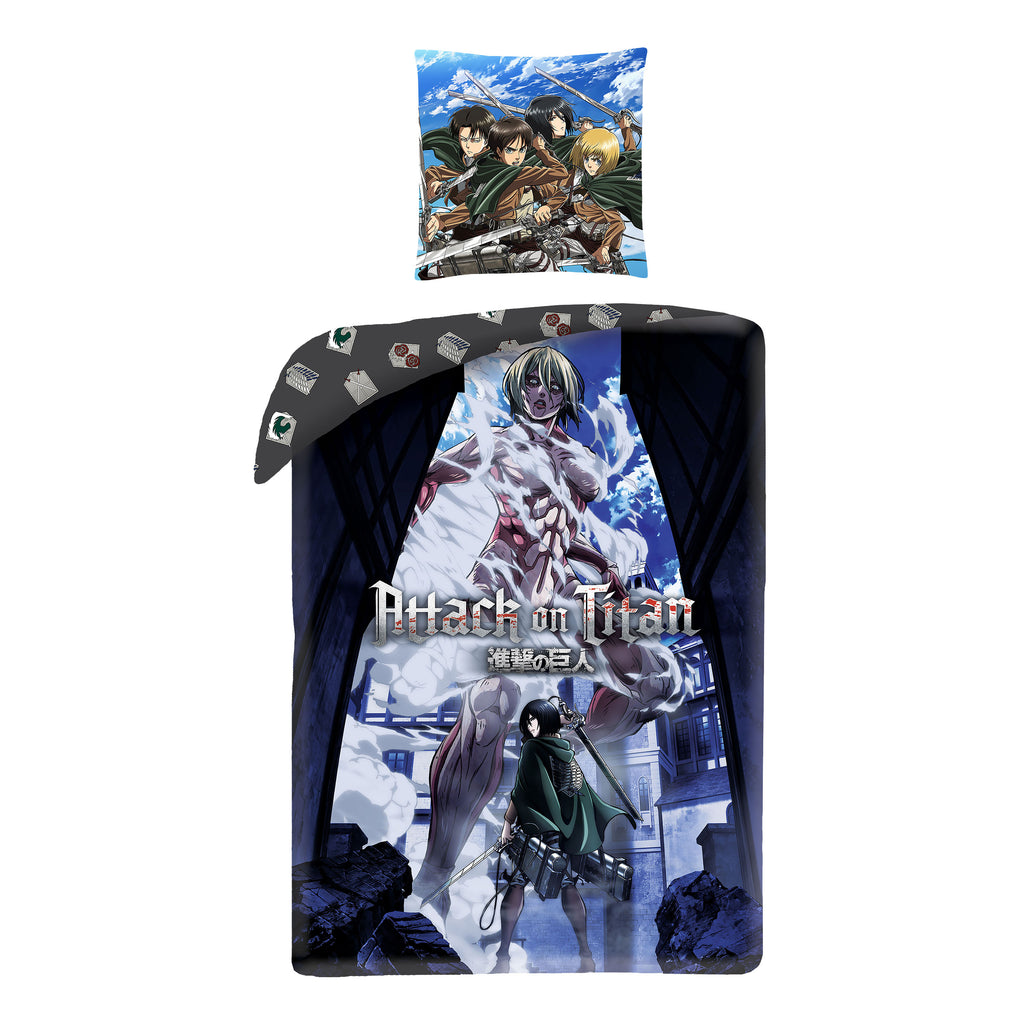 Produktbild Attack on Titan - Fight vändbar påslakan