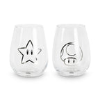 Produktbild Super Mario - Stjärna & Super Svamp Glas 2-pack