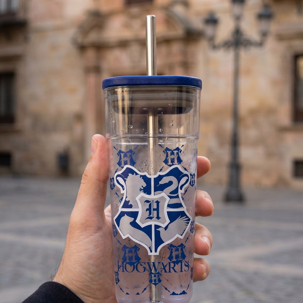 Produktbild Harry Potter - Hogwarts mugg med sugrör
