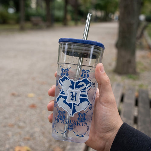 Produktbild Harry Potter - Hogwarts mugg med sugrör