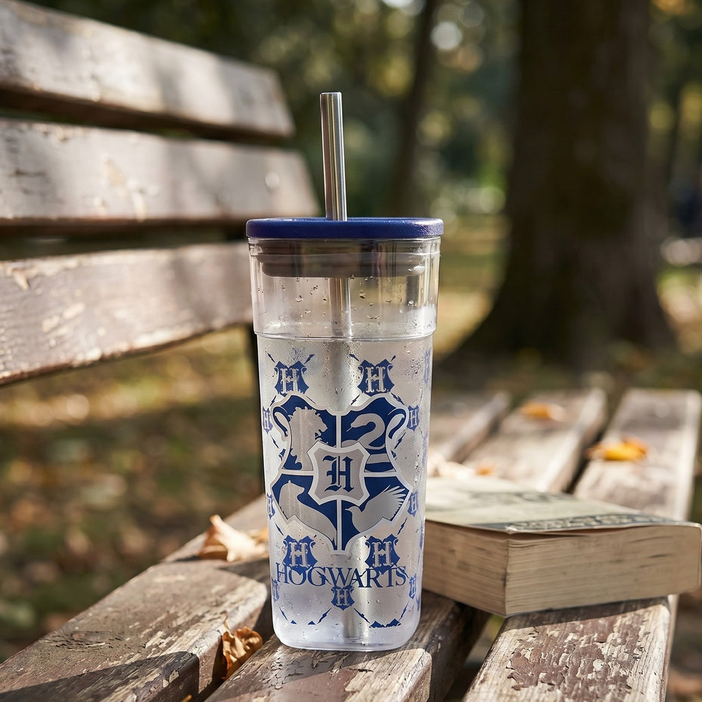 Produktbild Harry Potter - Hogwarts mugg med sugrör