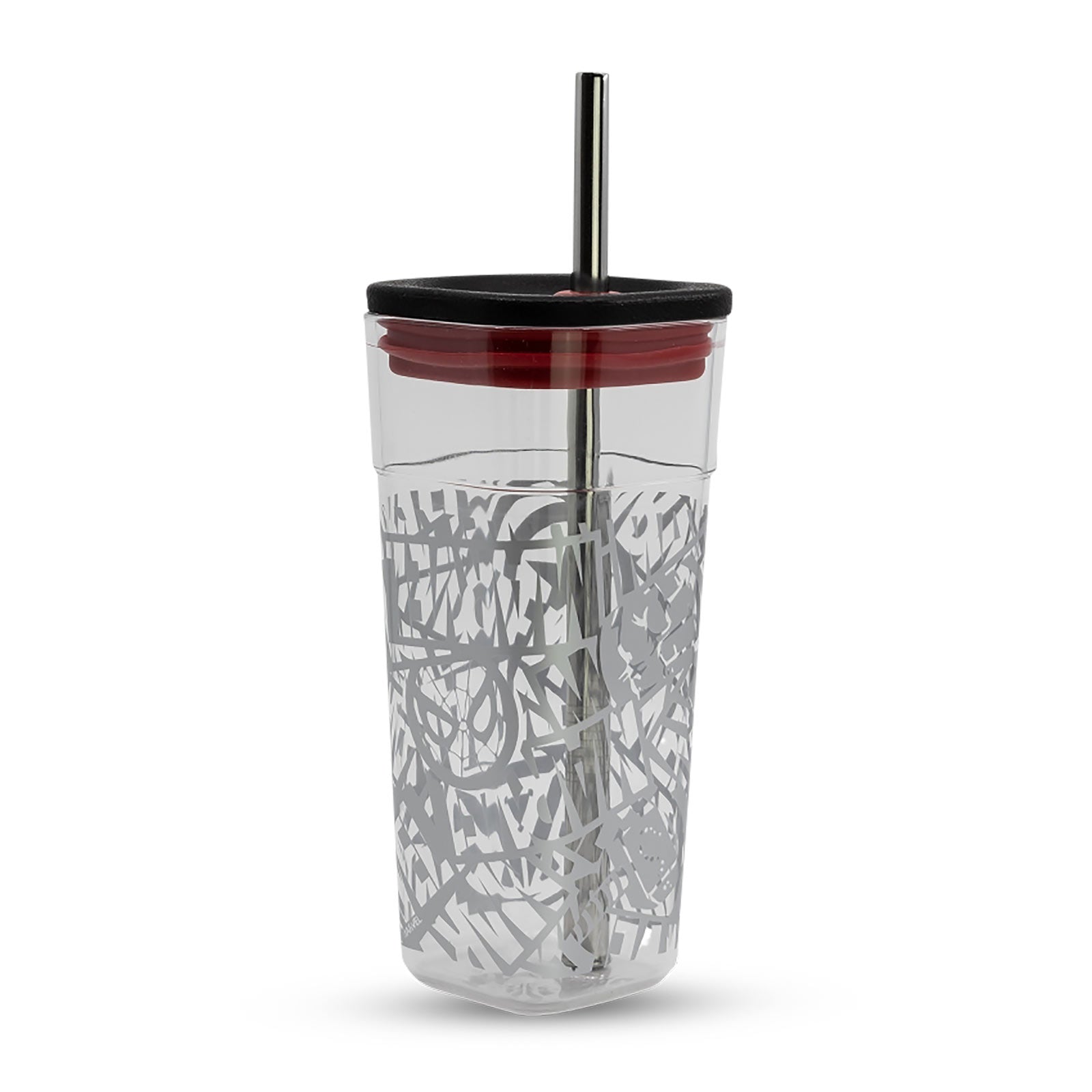 Produktbild Marvel - Mugg med logotyp och sugrör