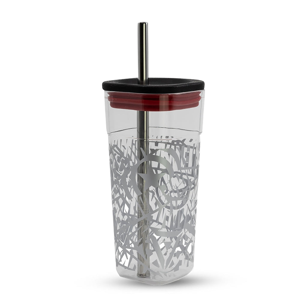 Produktbild Marvel - Mugg med logotyp och sugrör