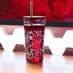 Produktbild Marvel - Mugg med logotyp och sugrör