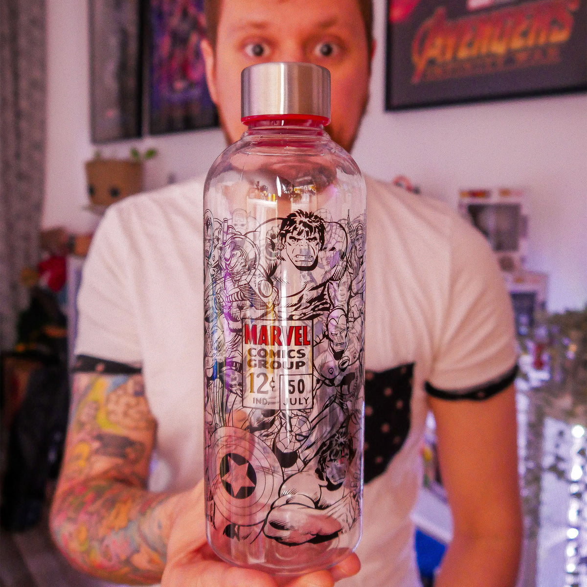 Produktbild Marvel Comic - Vattenflaska