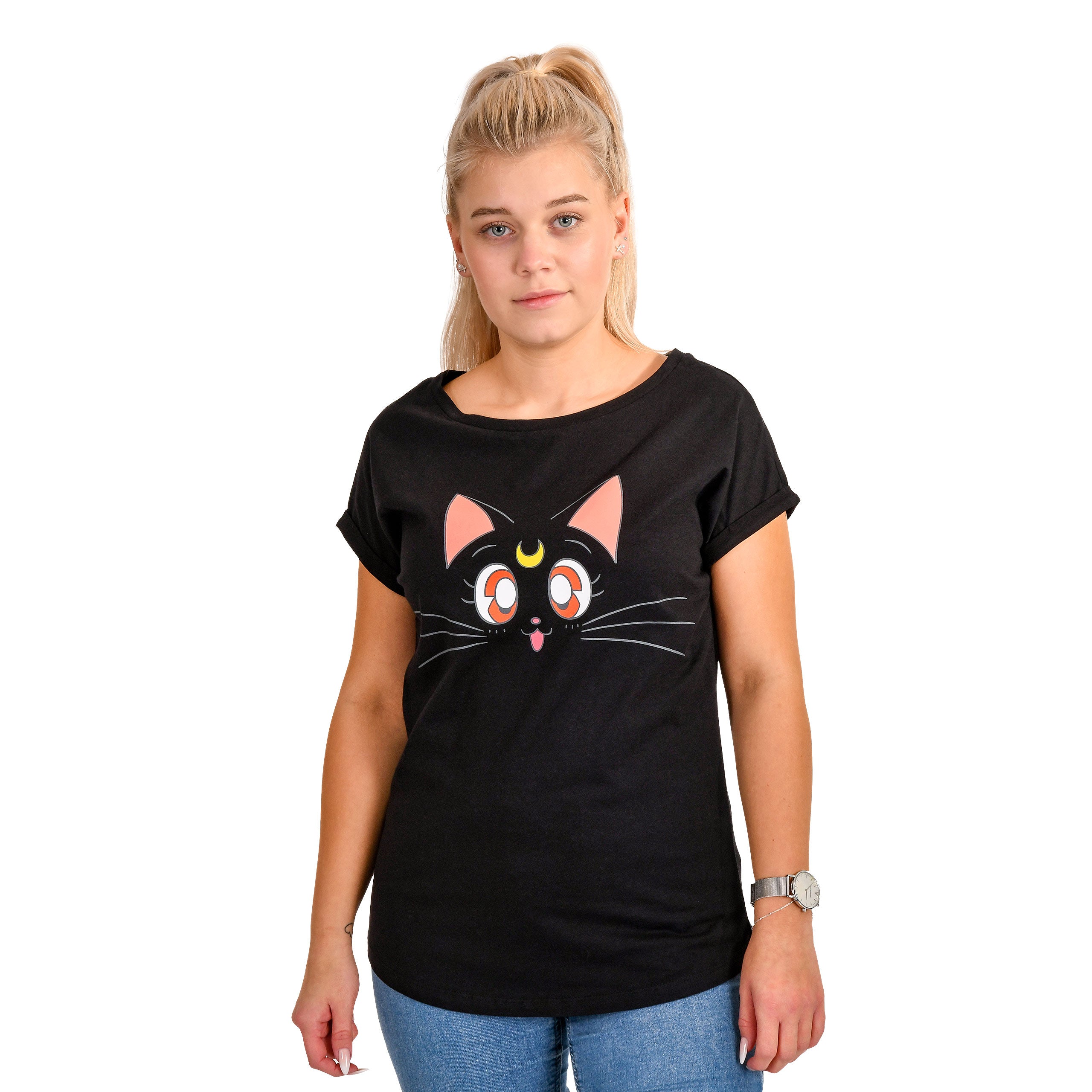 Produktbild Sailor Moon - Luna T-shirt dam svart