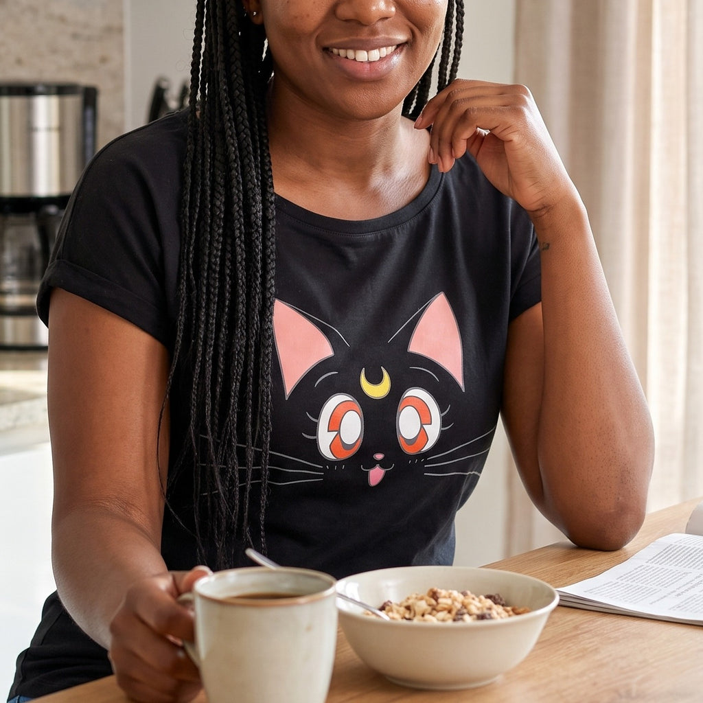 Produktbild Sailor Moon - Luna T-shirt dam svart