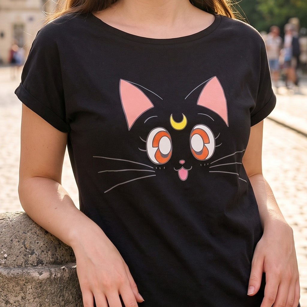Produktbild Sailor Moon - Luna T-shirt dam svart