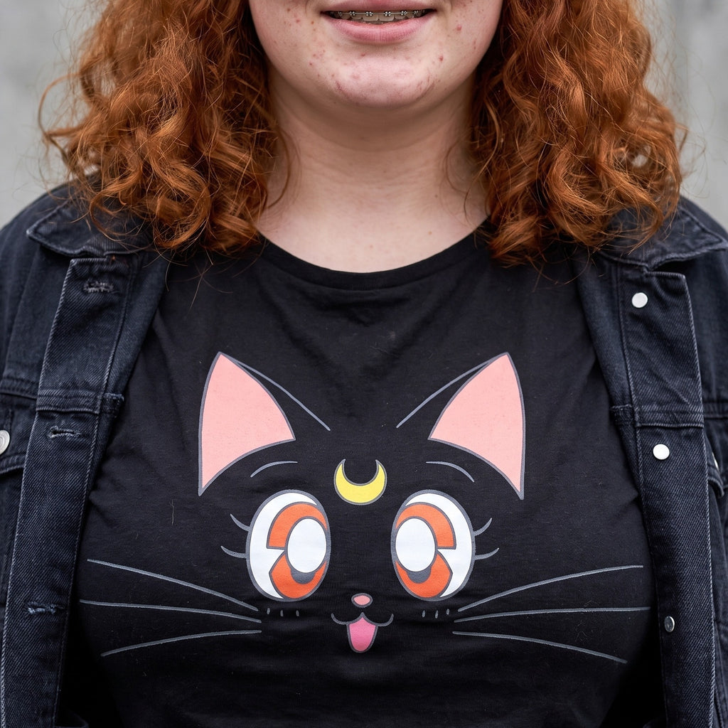 Produktbild Sailor Moon - Luna T-shirt dam svart