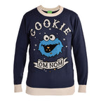 Produktbild Krämmonstret Cookie Om Nom Stickad Tröja - Sesamgatan