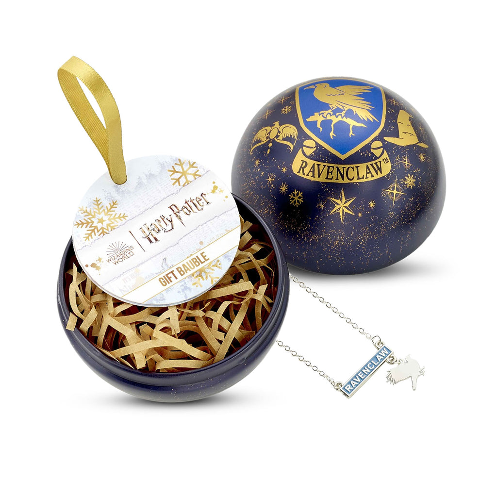 Produktbild Harry Potter - Julgranskula med Ravenclaw-emblem och halsband