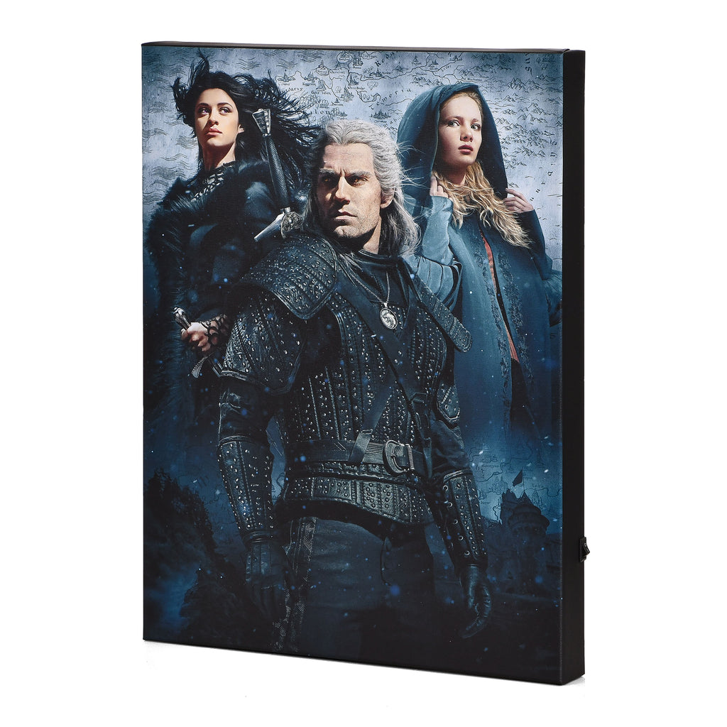 Produktbild Witcher - Ciri, Yennefer & Geralt Väggbild med belysning