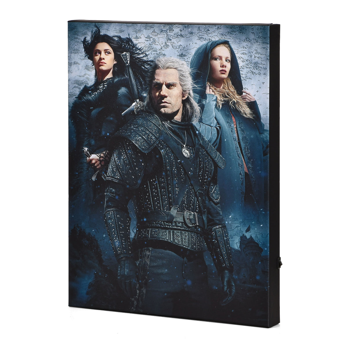 Produktbild Witcher - Ciri, Yennefer & Geralt Väggbild med belysning