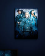 Produktbild Witcher - Ciri, Yennefer & Geralt Väggbild med belysning