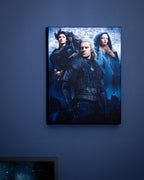 Produktbild Witcher - Ciri, Yennefer & Geralt Väggbild med belysning