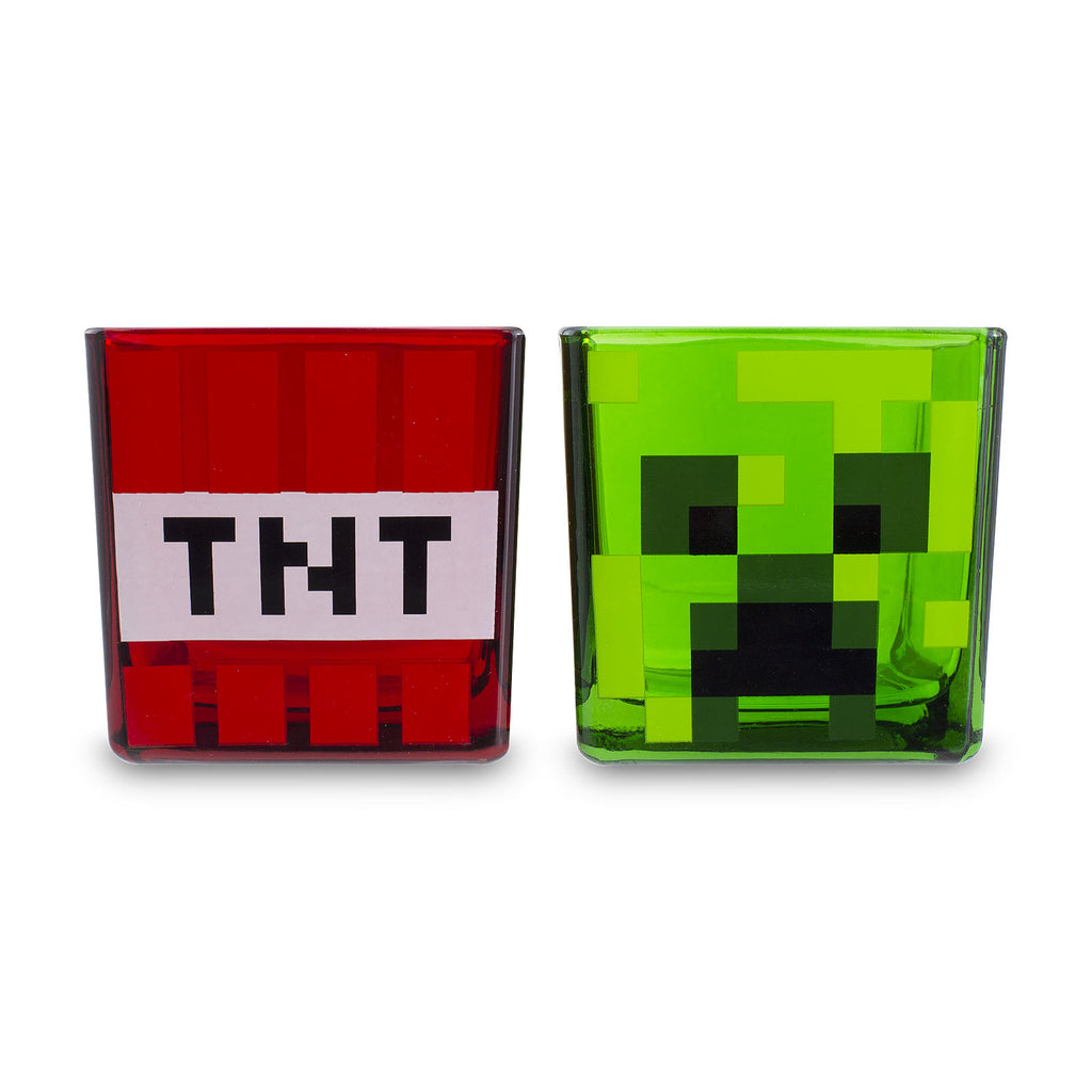 Produktbild Minecraft - Creeper och TNT glas 2-pack