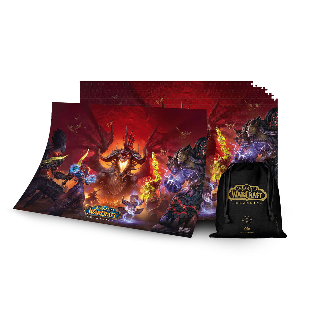 Produktbild World of Warcraft - Onyxia-pussel med logotygtpåse