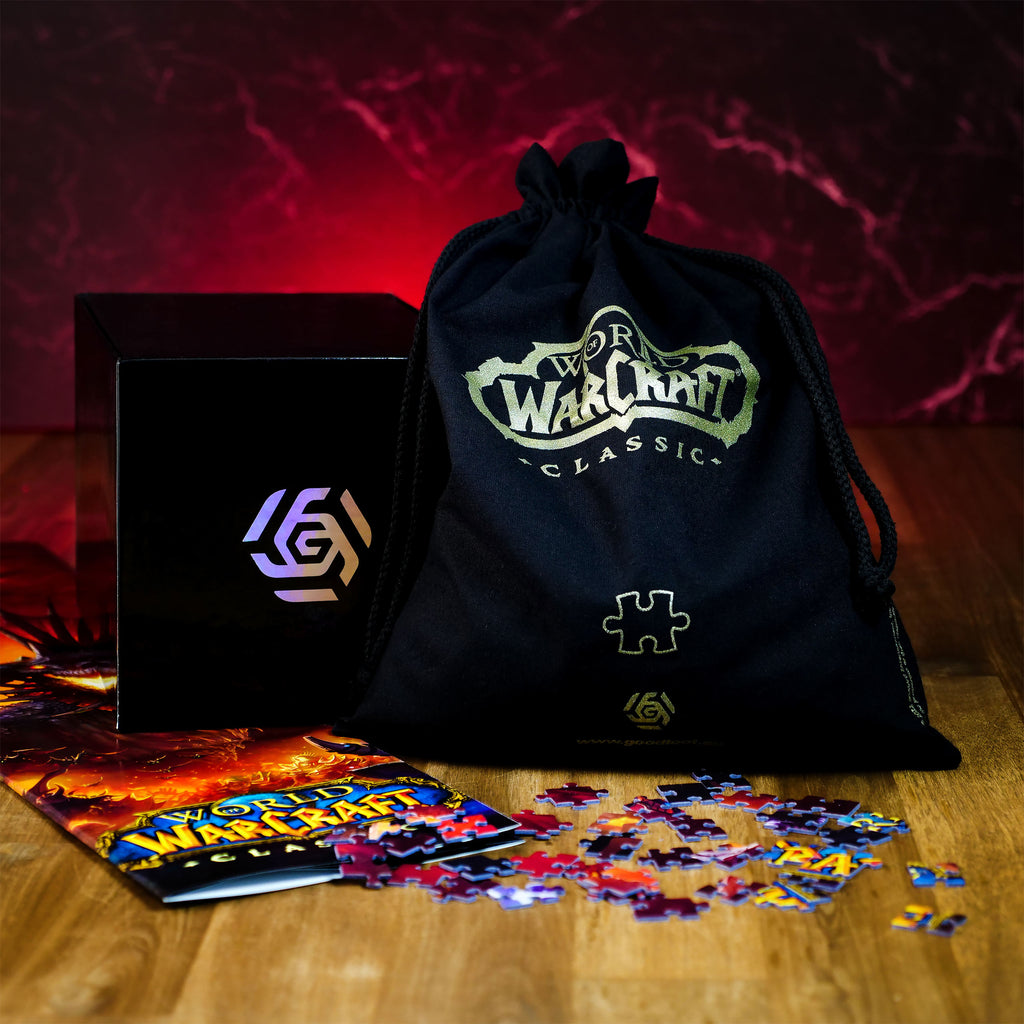 Produktbild World of Warcraft - Onyxia-pussel med logotygtpåse