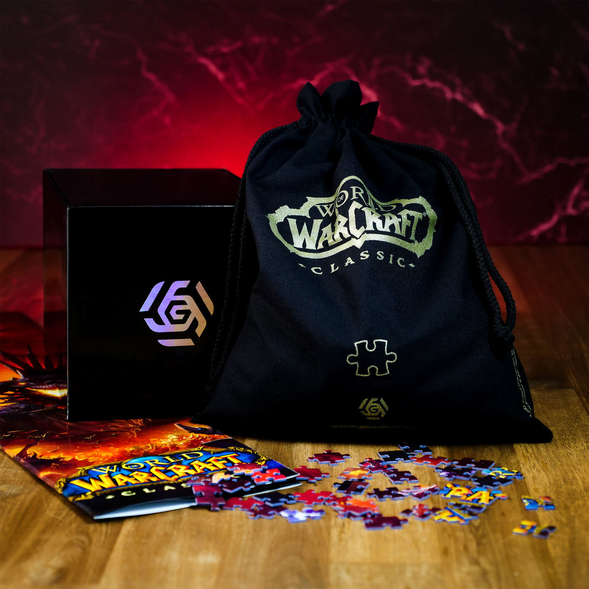 Produktbild World of Warcraft - Onyxia-pussel med logotygtpåse