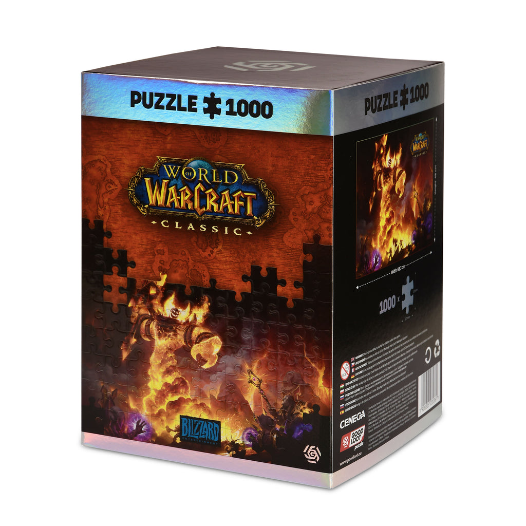 Produktbild World of Warcraft - Ragnaros-pussel med logotygtpåse
