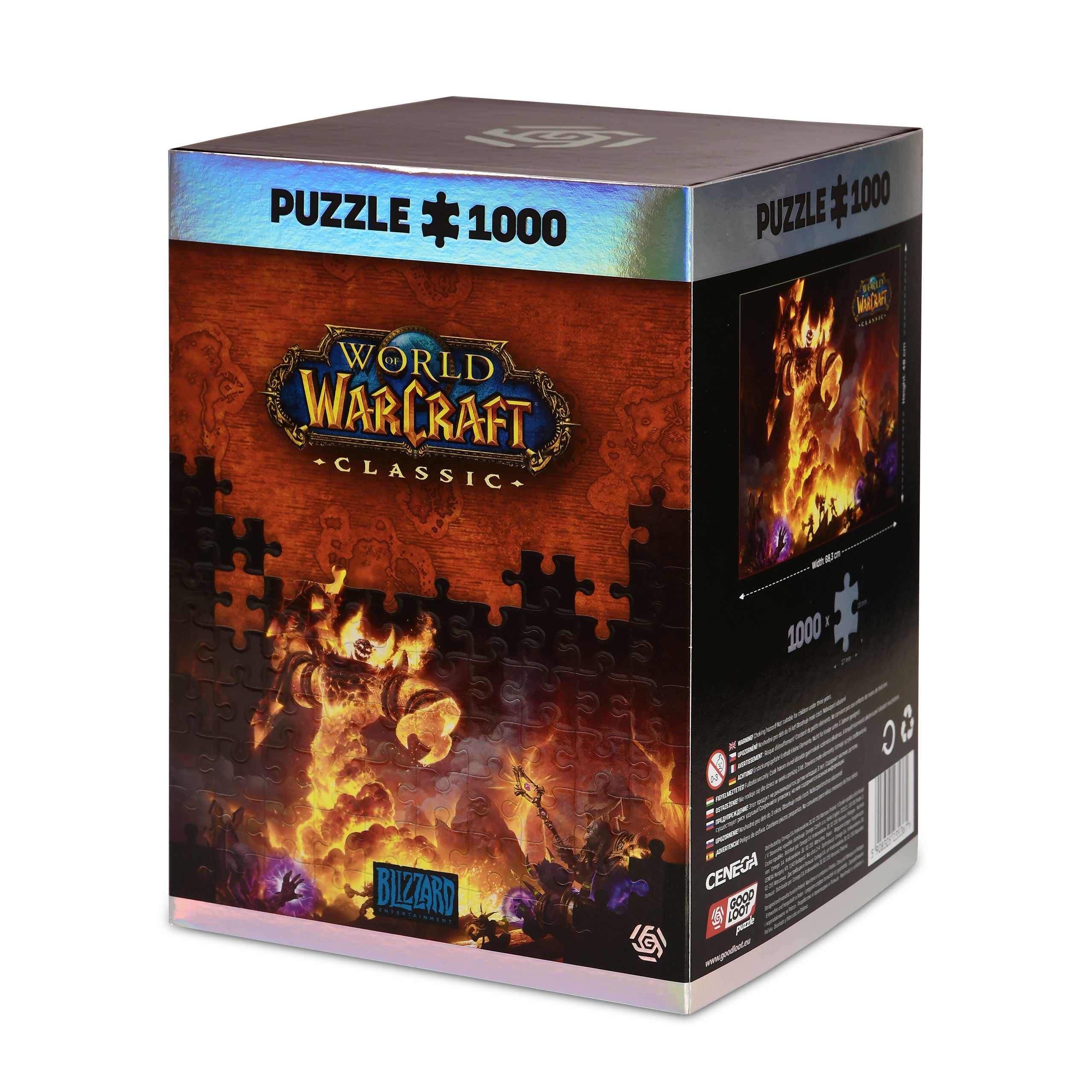Produktbild World of Warcraft - Ragnaros-pussel med logotygtpåse