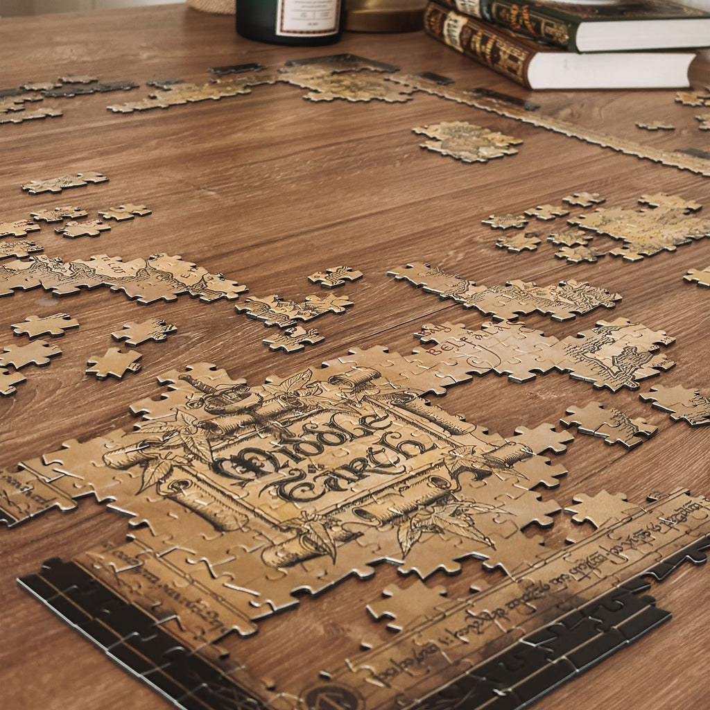 Produktbild Sagan om Ringen - Pussel med karta över Midgård