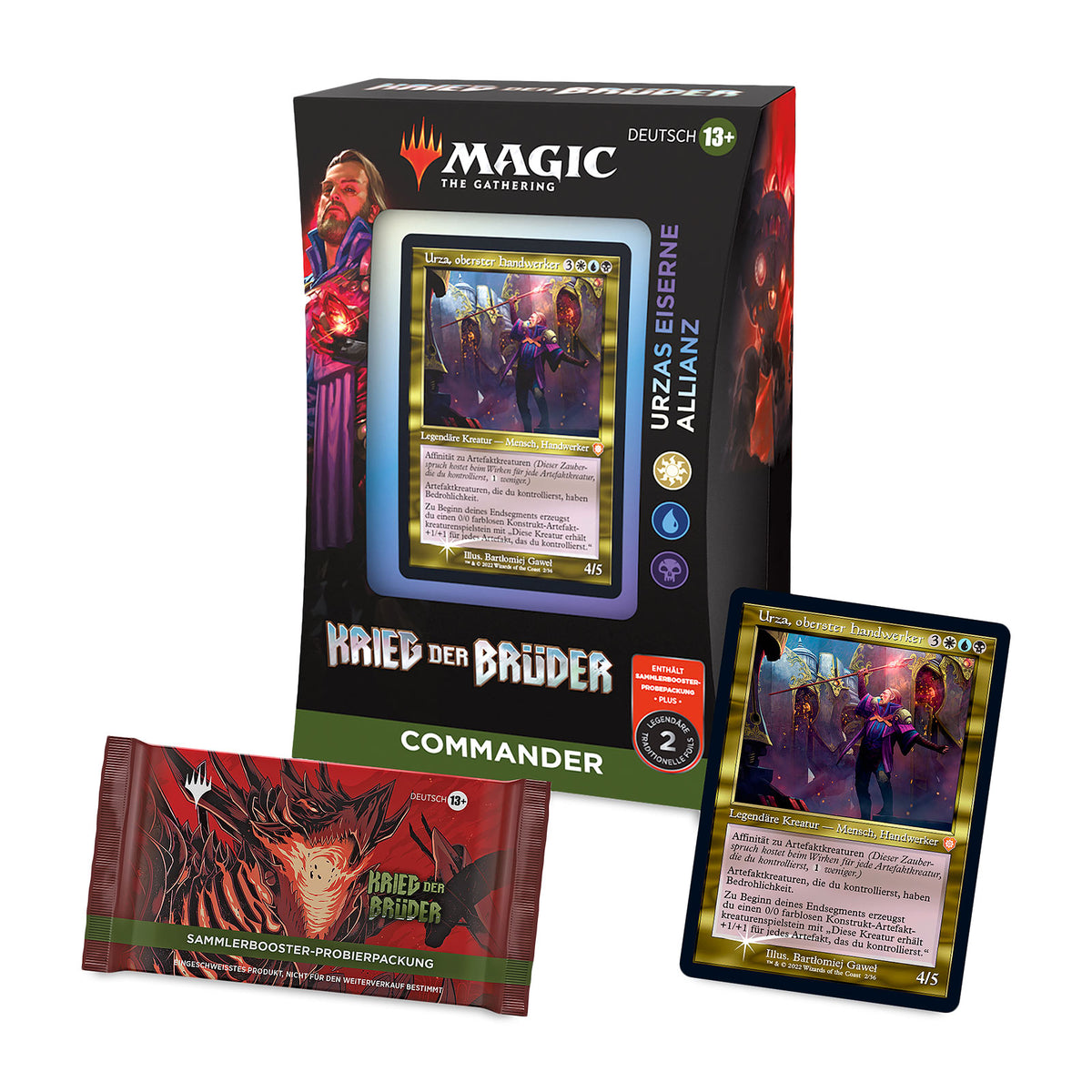 Produktbild Brödernas Krig Kommandodäck Urzas järnallians - Magic The Gathering