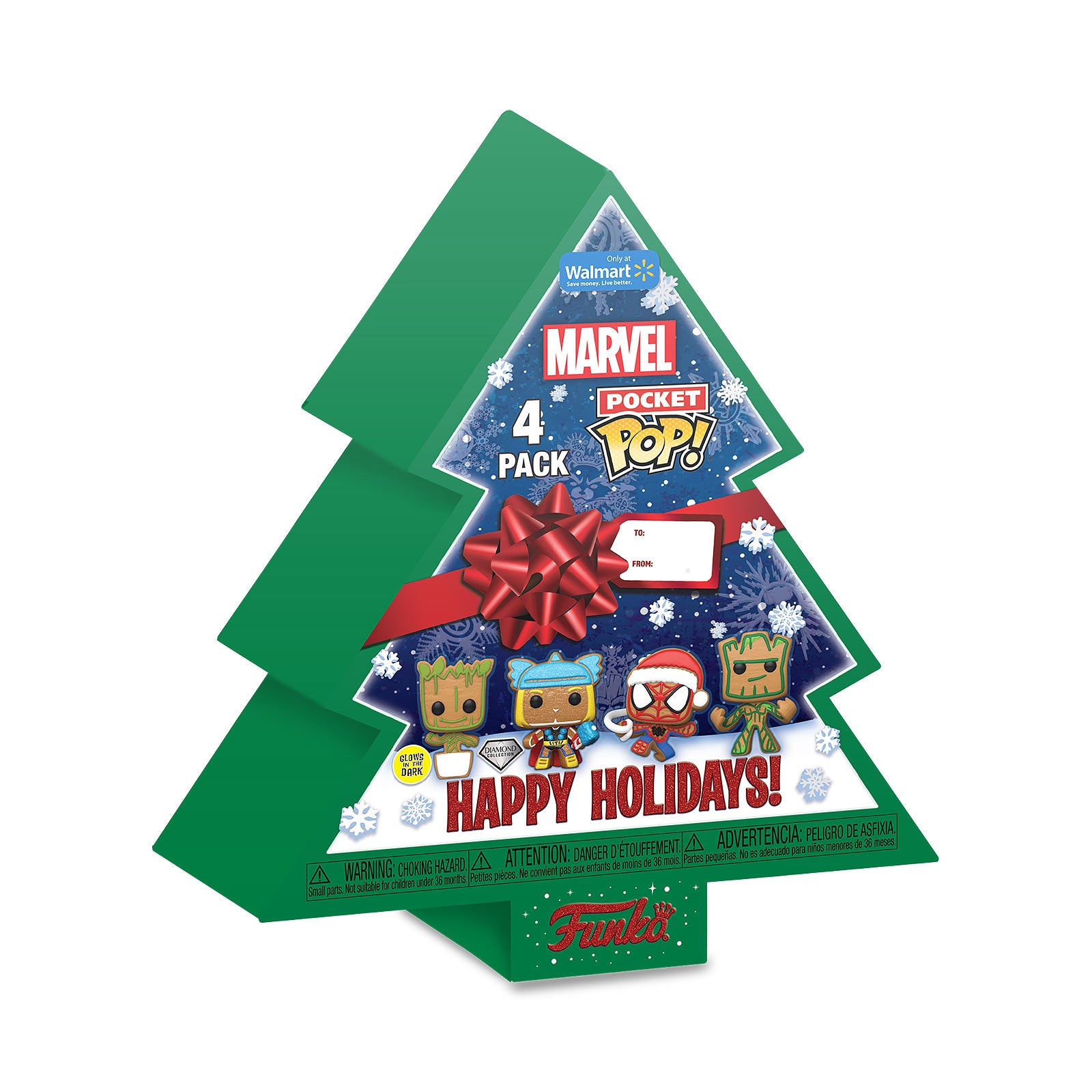 Produktbild Marvel - Happy Holidays Funko Pocket Pop 4-pack figurer