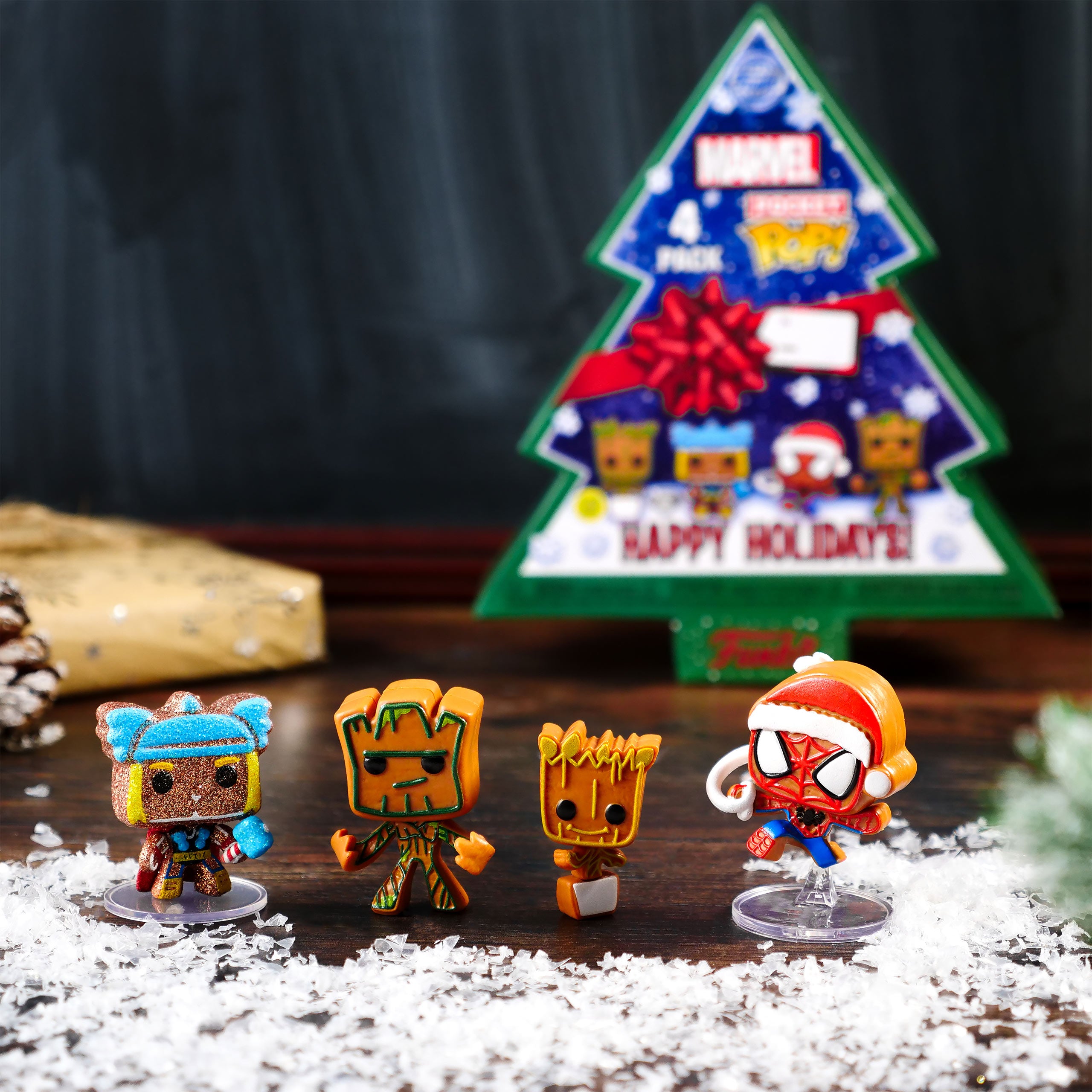 Produktbild Marvel - Happy Holidays Funko Pocket Pop 4-pack figurer