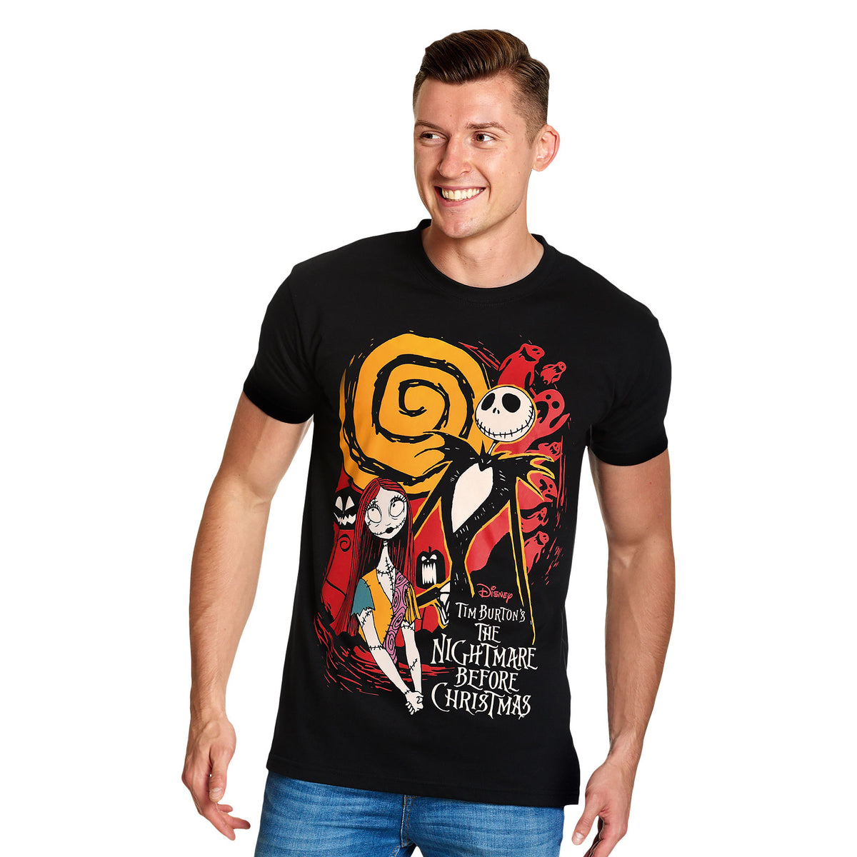 Produktbild Nightmare Before Christmas - Jack & Sally T-shirt svart