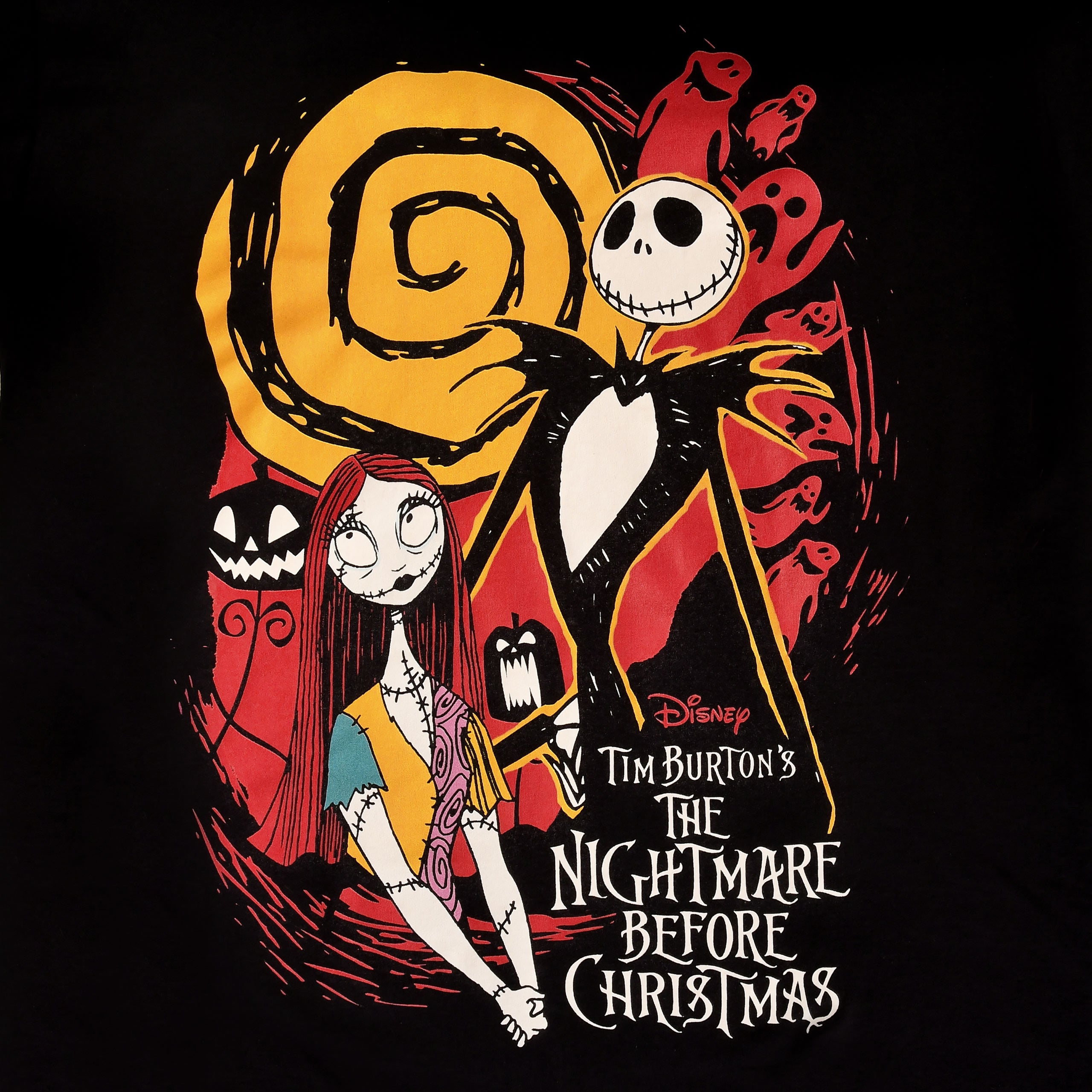 Produktbild Nightmare Before Christmas - Jack & Sally T-shirt svart